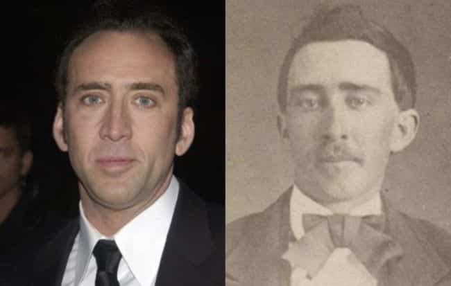 Nicholas Cage and his historical lookalike