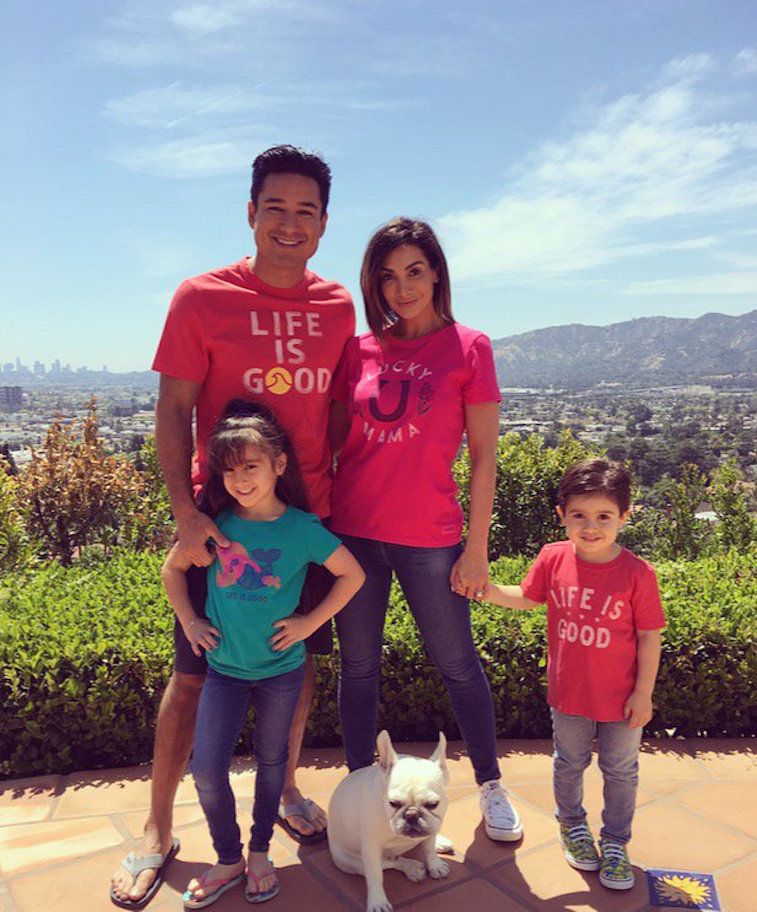 Mario Lopez, moglie Courtney e figli Gia e Dominic 