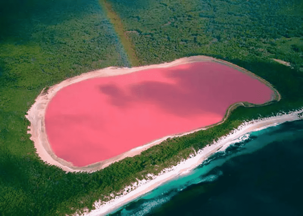 Rosa sjö i Australien