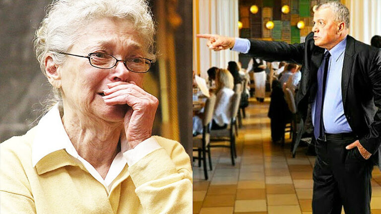 매니저가 노인 여성을 식당 밖으로 내쫓습니다 – 그리고는 갑작스레 정말로 그 여자가 누구인지 알게 되는데…