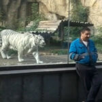 man with tiger